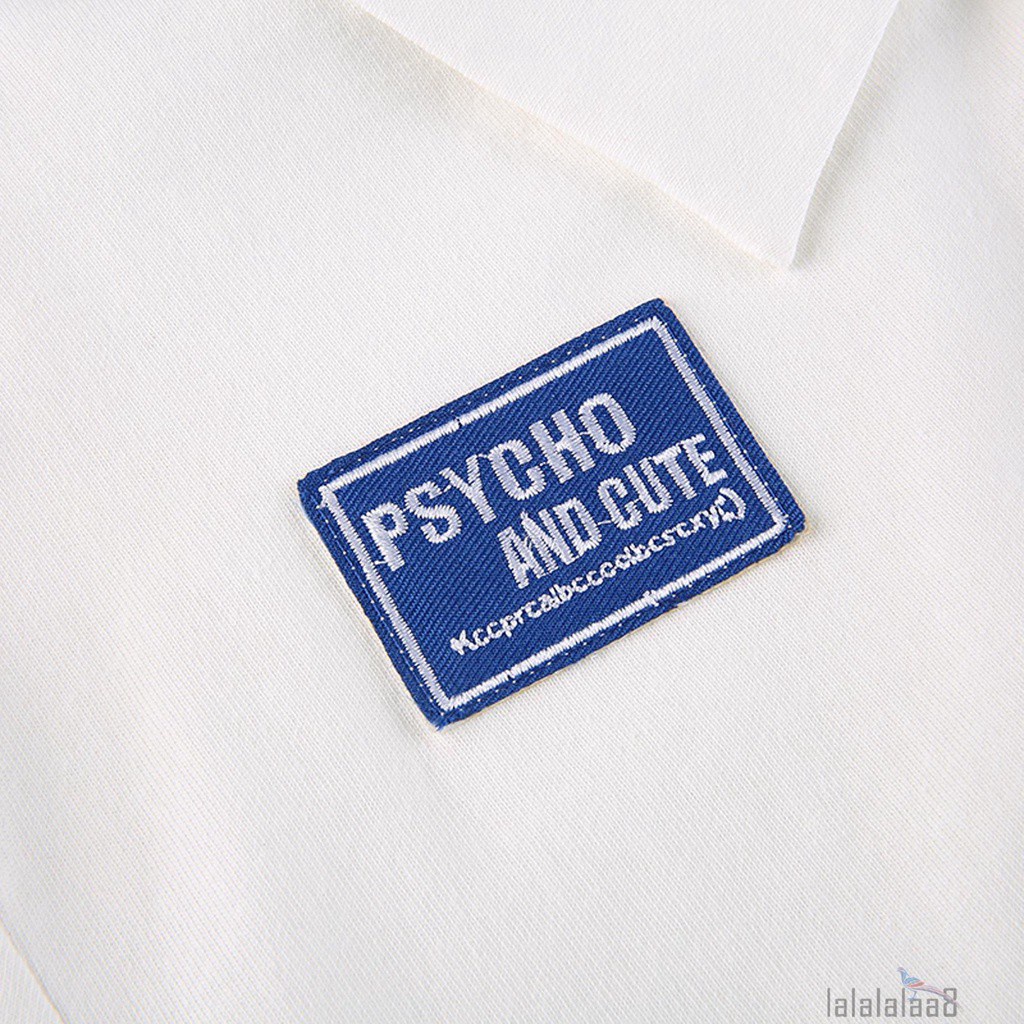 Áo Croptop Tay Ngắn Thêu Chữ Laa8-Yh Thời Trang Cho Nữ | BigBuy360 - bigbuy360.vn