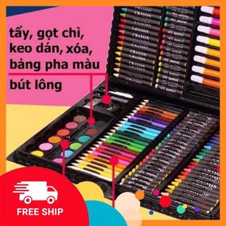 [FREE SHIP] HỘP BÚT MÀU 150 CHI TIẾT CHO BÉ