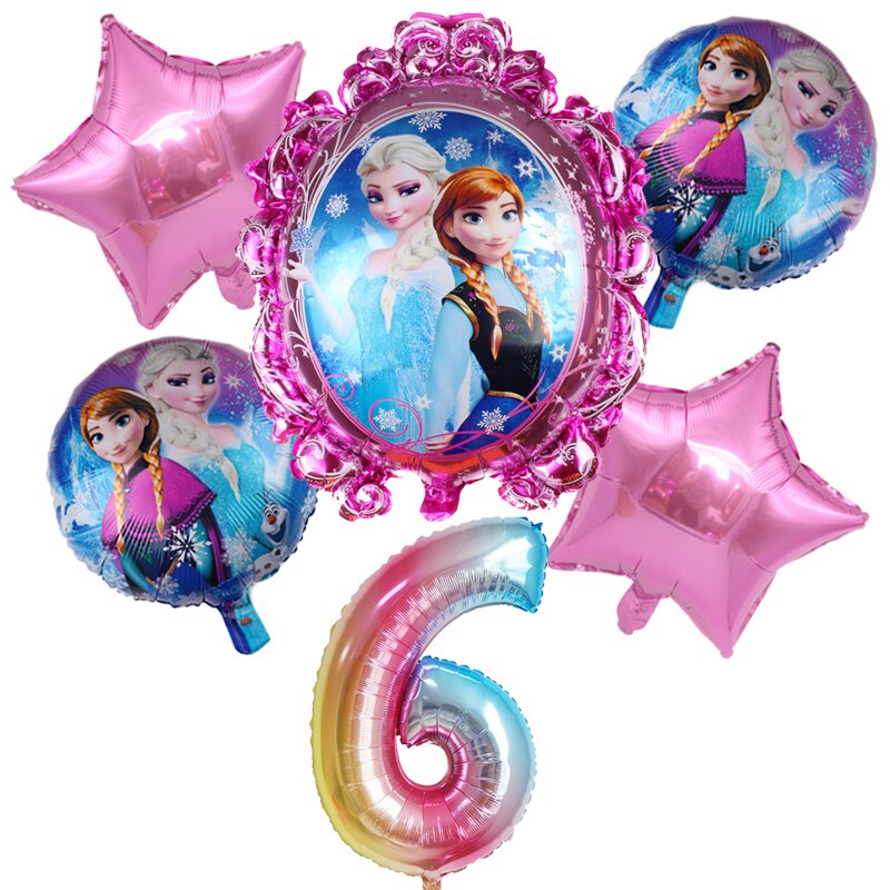 Set 6 Bong Bóng 32 Inch Hình Số Trang Trí Tiệc Sinh Nhật Cho Bé