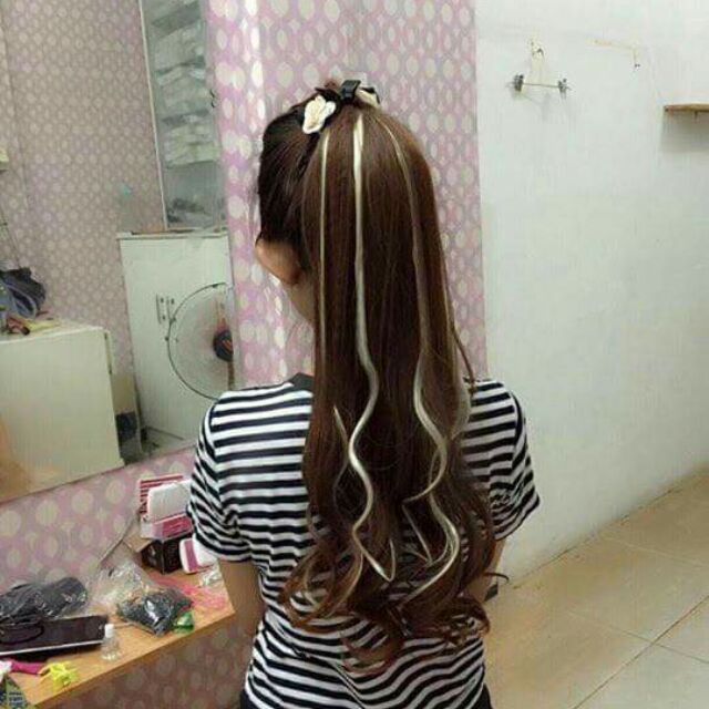 Tóc giả cột gắn line