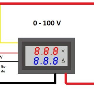 Đồng Hồ Đo Dòng và Áp DC 100V 10A