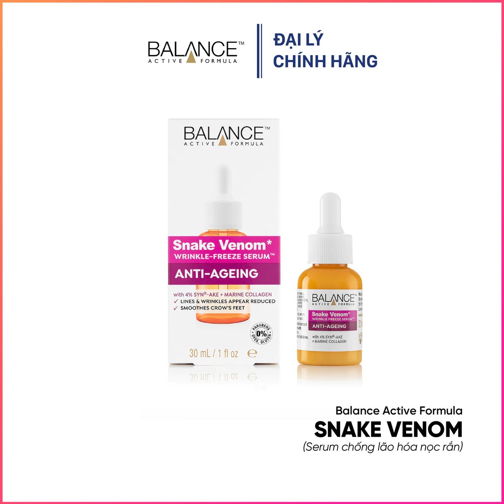 Serum nọc rắn Balance Snake Venom chống nhăn, lão hóa 30ml - Londonstore.vn