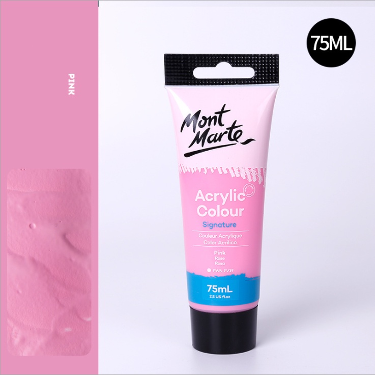 Màu Acrylic Mont Marte 75ml - Pink - Acrylic Colour Paint Signature 75ml (2.54oz) - MSCH7508