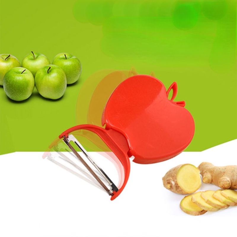 Dao gọt vỏ trái cây rau củ quả hình quả táo bằng thép không gỉ ❖❖