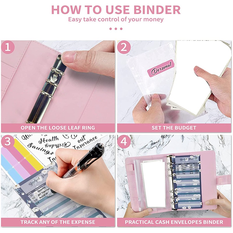 Bộ sổ tay kèm phong bì đựng tiền mặt dùng quản lý ngân sách tài chính