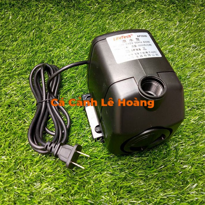 Máy bơm nước hồ cá Lifetech AP3500 50w đẩy cao 3m cho bể cá, trồng thủy canh, hệ thống aquaponics ....