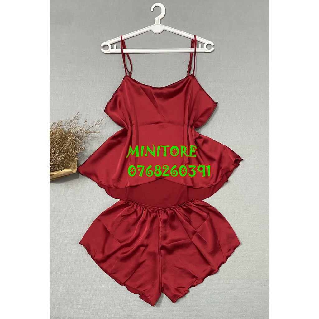 BỘ BIGSIZE SATIN DỄ THƯƠNG, VẢI LỤA SATIN MỀM MỊN MÁT MẶC BAO THÍCH MẶC NHÀ MẶC NGỦ ĐỀU ĐẸP, VẠT CHÉO