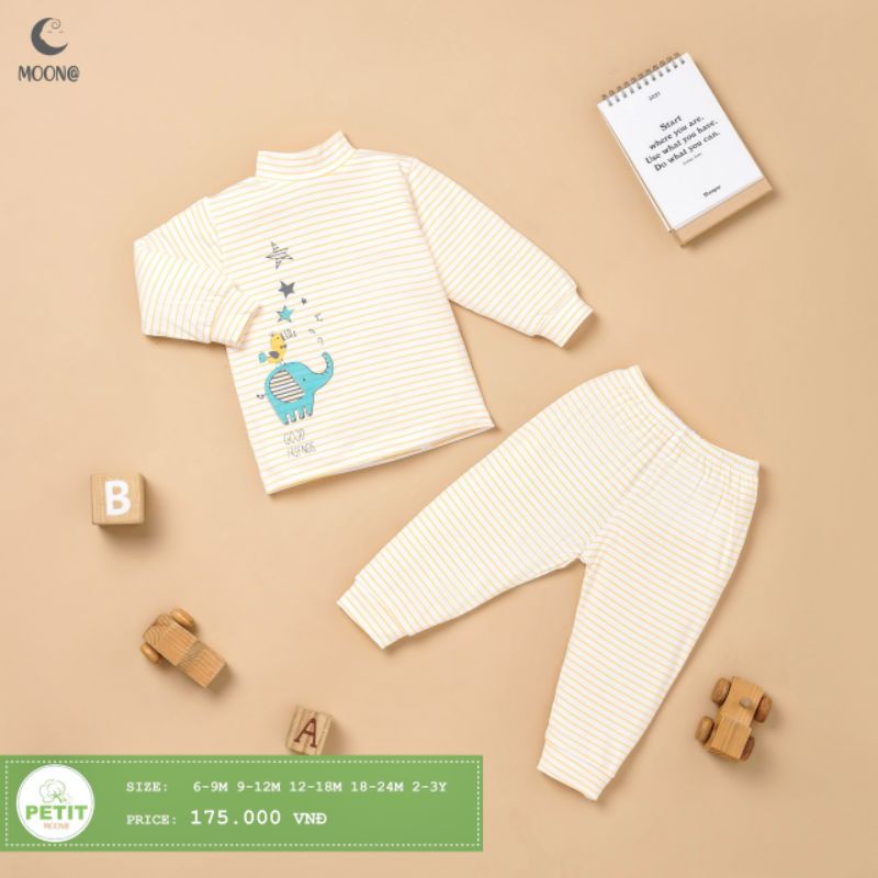 Moon -  Bộ dài tay cao cổ Moon cho bé 6-18kg