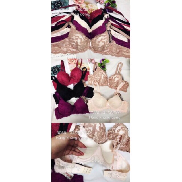 (3068)áo lót ren mỏng_có màng đỡ ngưc_sister hood