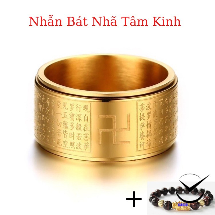 Nhẫn bát nhã kinh tâm - tặng vòng tỳ hưu