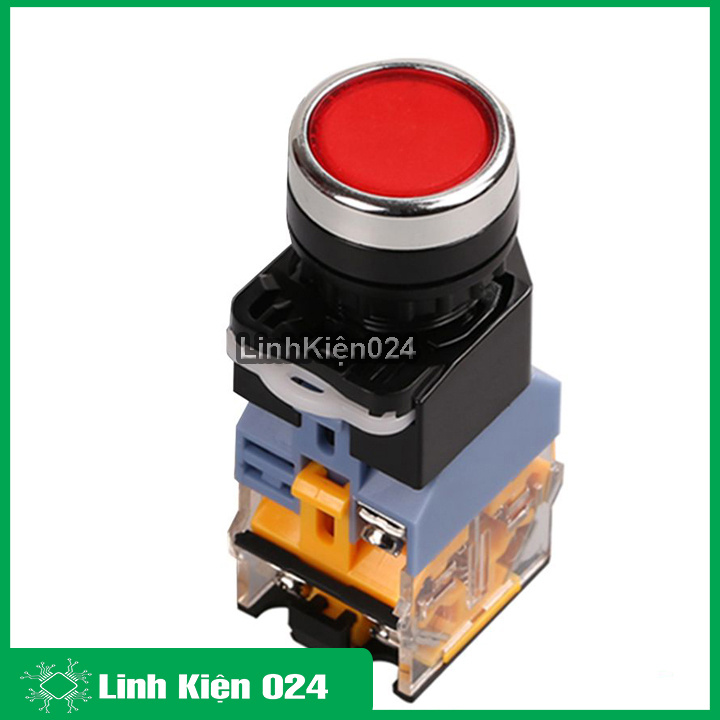 Nút Nhấn Đề Nhả Không Đèn LA38 380V 10A 2 Tiếp Điểm