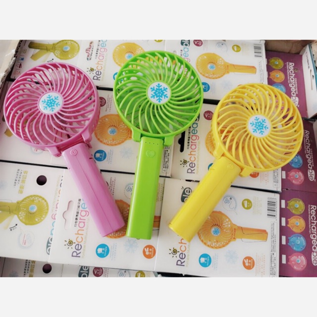 Quạt mini cầm tay tích điện điều chỉnh nhiều tốc độ | BigBuy360 - bigbuy360.vn