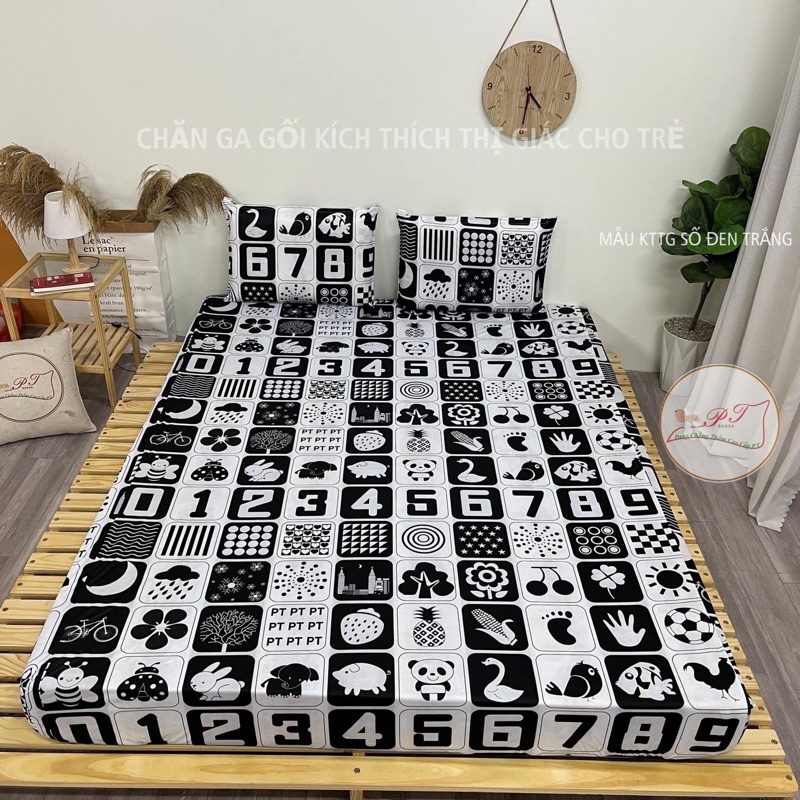 Ga chống thấm kích thích thị giác, phát triển trí não trẻ chính hãng PT, thoáng mát, không bí lưng, chống thấm tuyệt đối