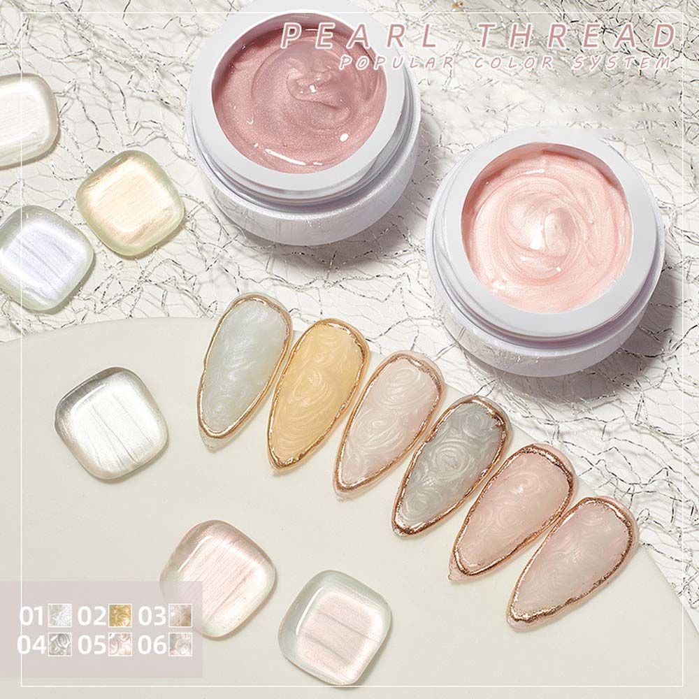 Gel sơn móng tay uv hiệu ứng ánh ngọc trai lấp lánh thời trang
