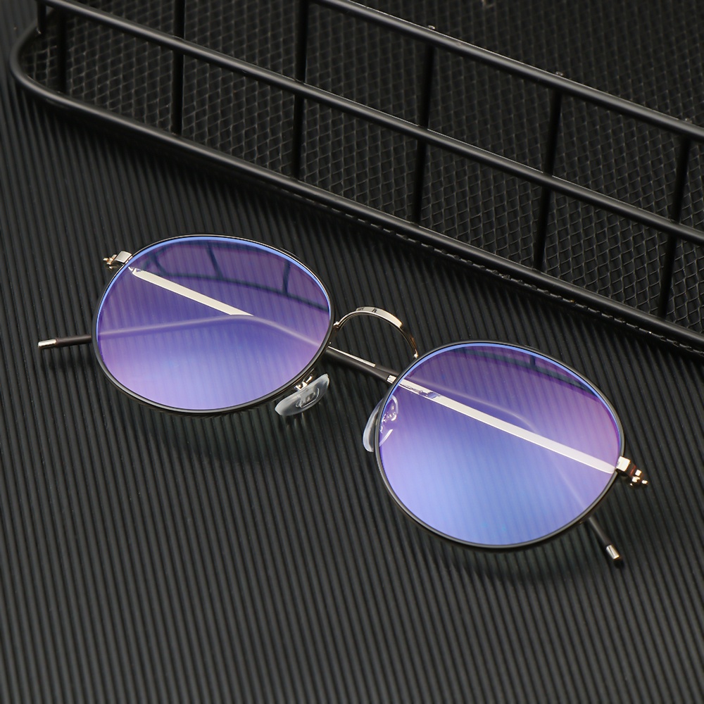 UPSTOPVN 1 Pc Vintage Style Metal Round Frame Glasses