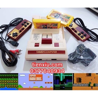 (tiến xíu) điện tử 4 nút cắm cổng av chơi mario ăn nấm tank contra máy Game trò chơi 4 nút cắm băng cổ