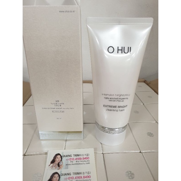 Sữa rửa mặt làm trắng da Ohui Extreme White Foam 160ml.
