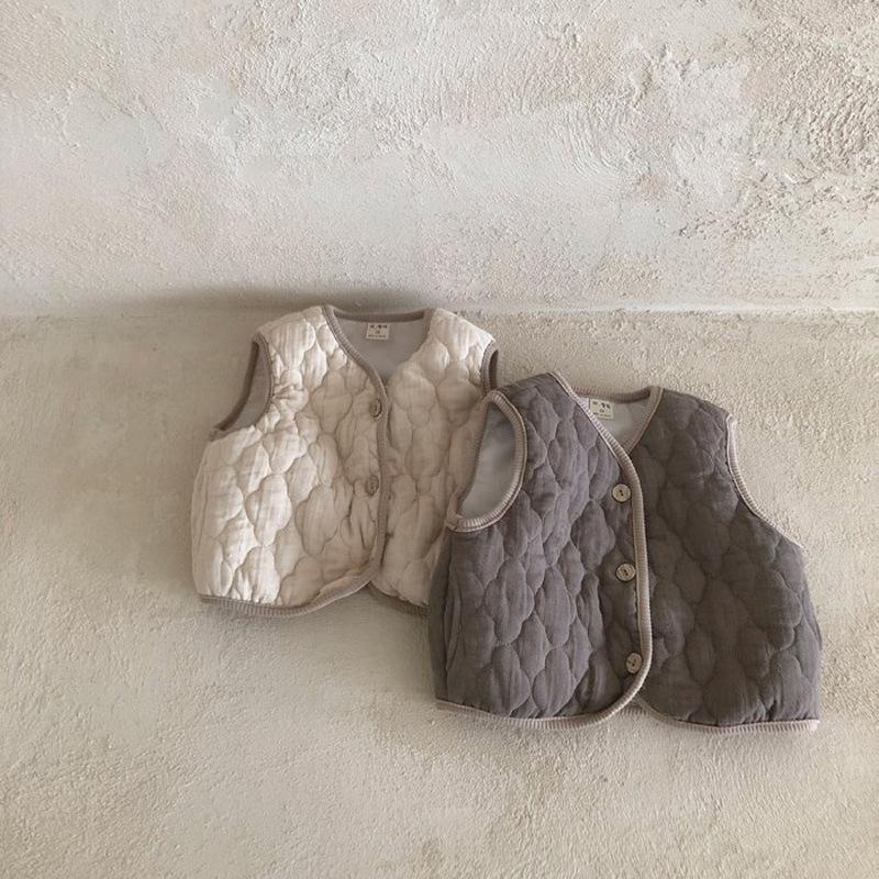 Áo khoác hai lớp chống gió phong cách retro thời trang thu đông mới mẻ cho bé