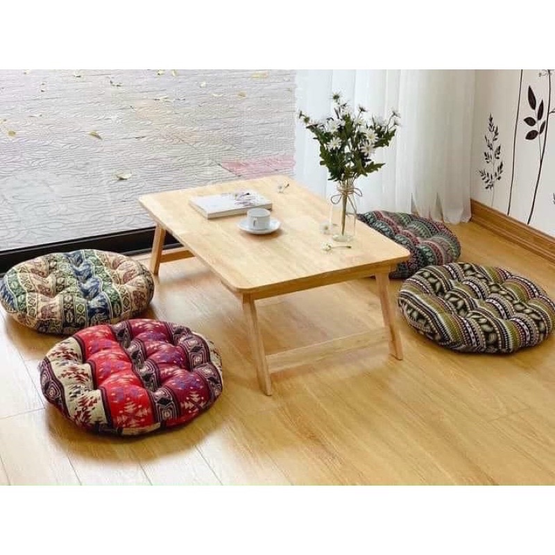 Bàn Gỗ Đa Năng Chân Xếp 40x60cm 𝐅𝐑𝐄𝐄 𝐒𝐇𝐈𝐏 Bàn trà chữ nhật sofa/cafe ngồi bệt gấp gọn gỗ tự nhiên đa năng