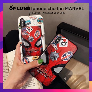 Ốp lưng iphone - Ốp lưng TPU marvel spider man cho điện thoại iPhone X/XS/11