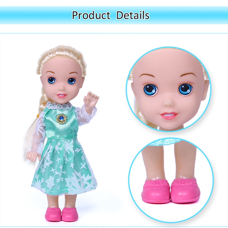 Búp Bê Công Chúa Elsa Và Anna Disney Bằng Nhựa Chất Lượng Cao