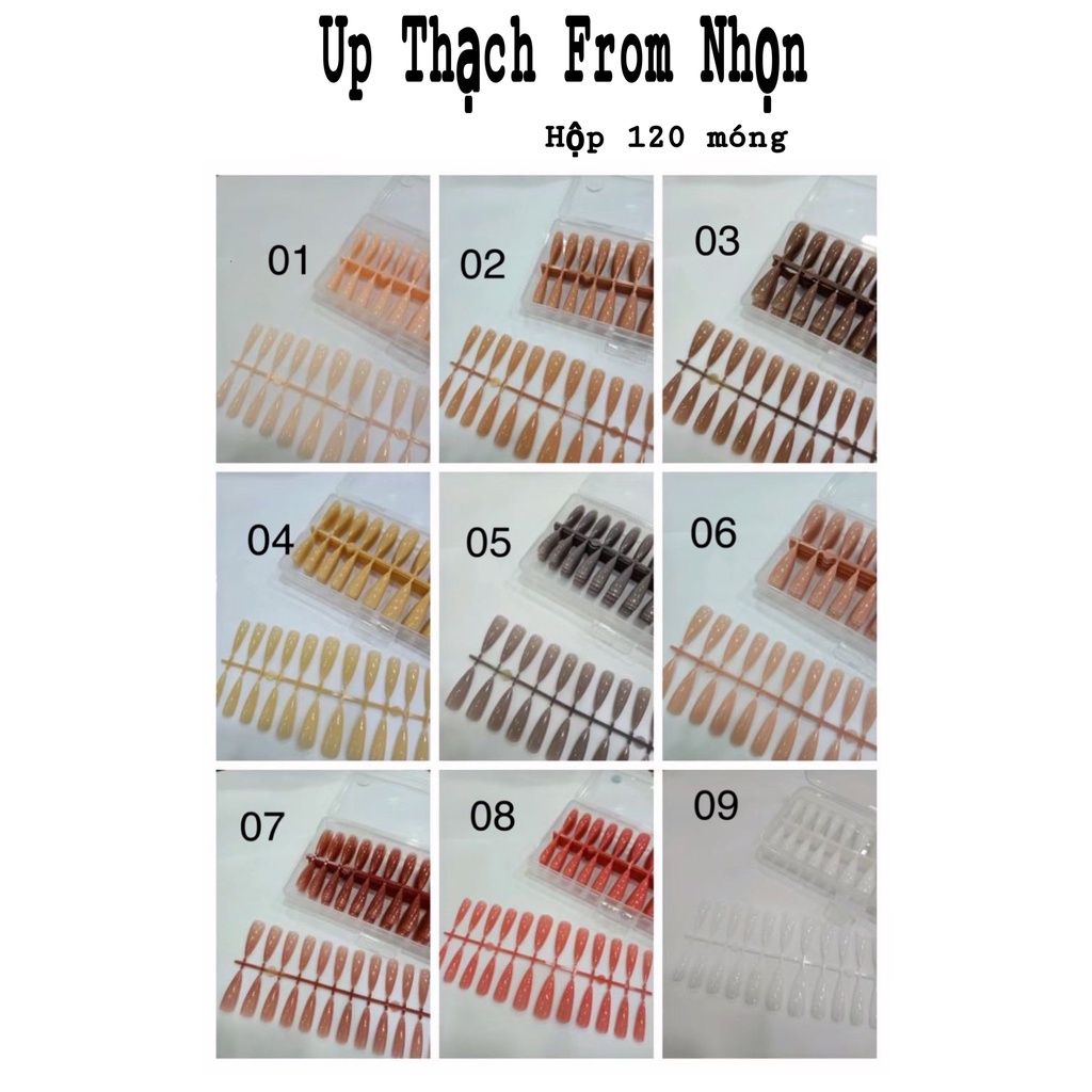 Móng Úp Thạch NHỌN Nhiều Màu