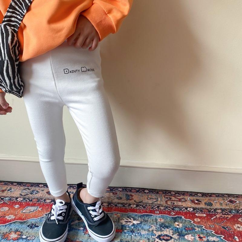 Quần legging chất liệu cotton mềm co giãn thời trang mùa thu cho bé gái