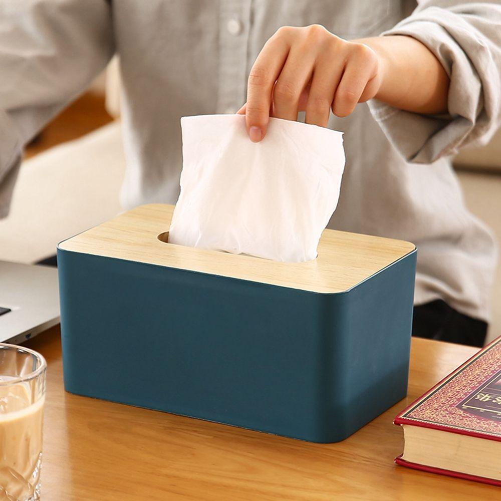 AROMA Hộp Đựng Khăn Giấy Bằng Gỗ Thân Thiện Với Môi Trường Dùng Trang Trí Bàn Phòng Khách Ốp