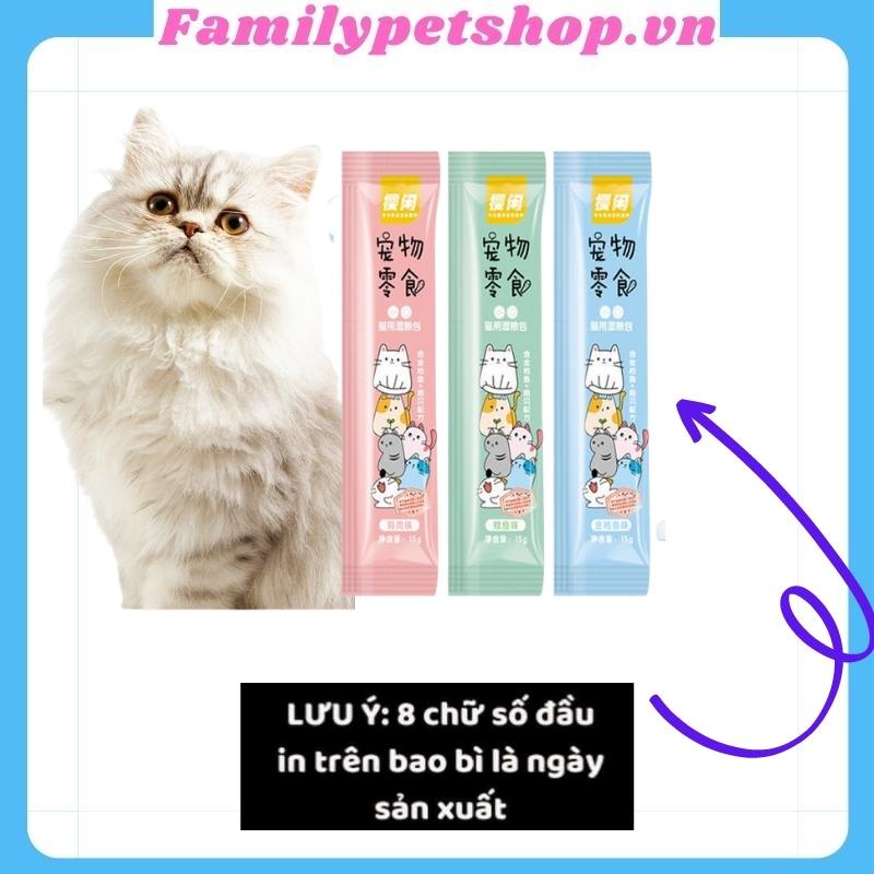 Combo 100 cây súp thưởng cho mèo Shizuka thanh 15g-familypetshop.vn