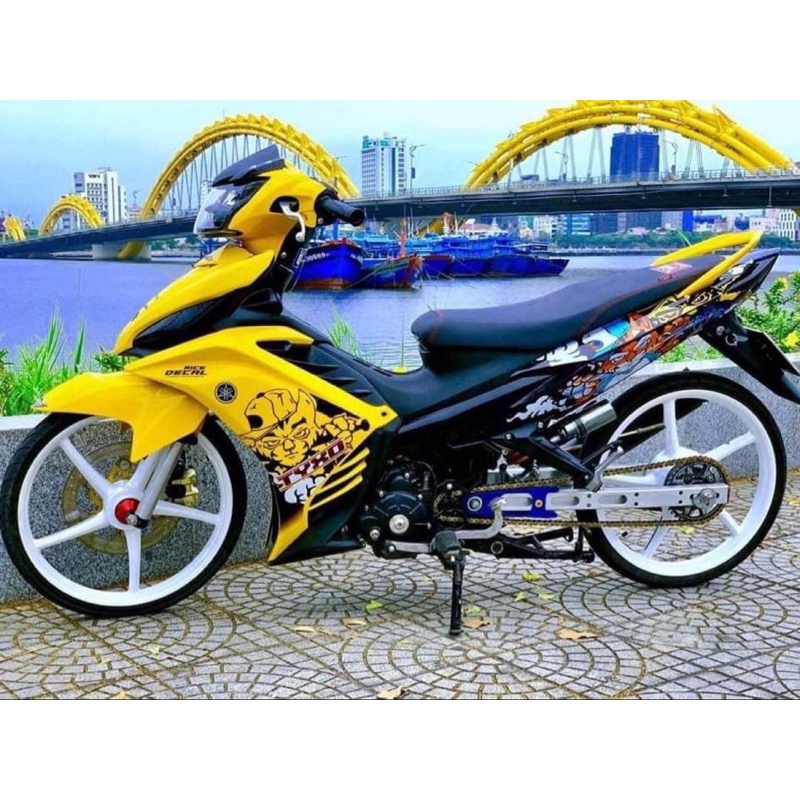 tem rời exciter 135 vàng đen