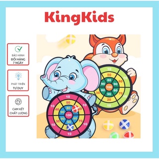 [Phát triển thể chất] Đồ chơi bảng ném bóng dính phi tiêu giúp tăng khả năng quan sát cho bé KingKids - Tặng kèm 3 bóng