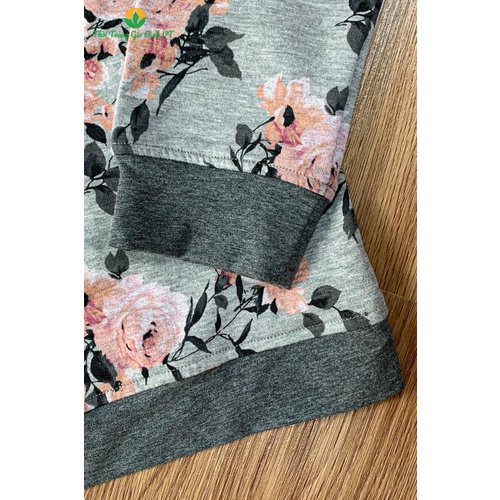 Bộ cotton quần áo dài tay nữ họa tiết B50.2114- Thời trang gia đình VT | BigBuy360 - bigbuy360.vn