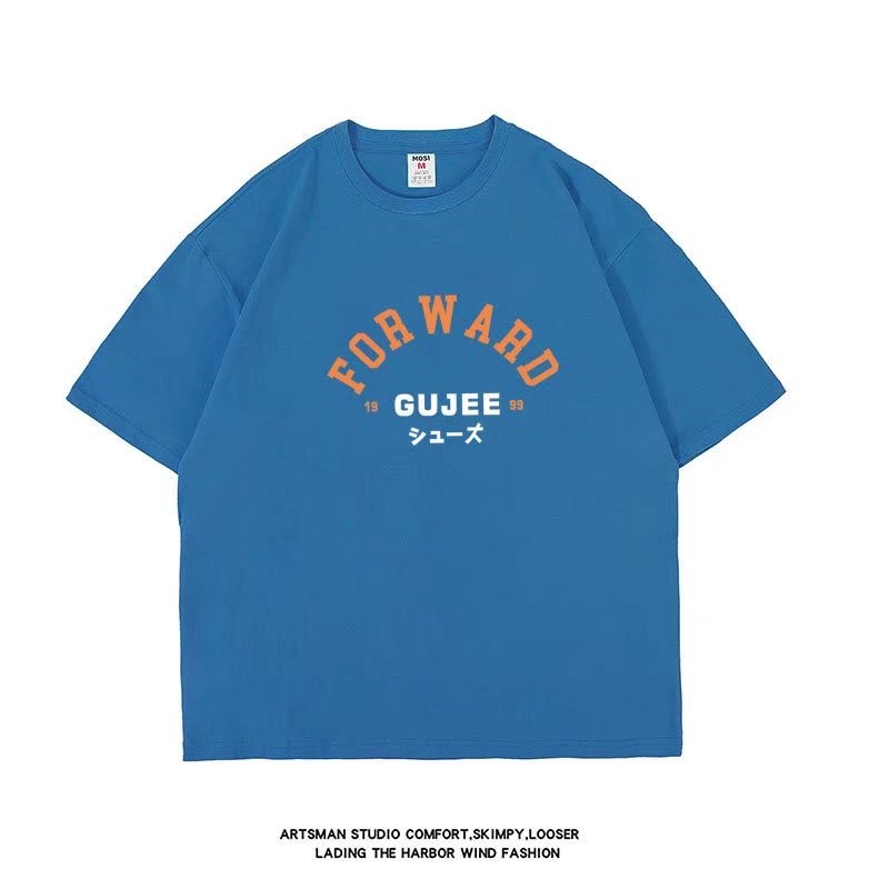 Áo Thun Nam Tay Ngắn Dáng Rộng Cổ Tròn In Chữ Thời Trang Size M-8XL