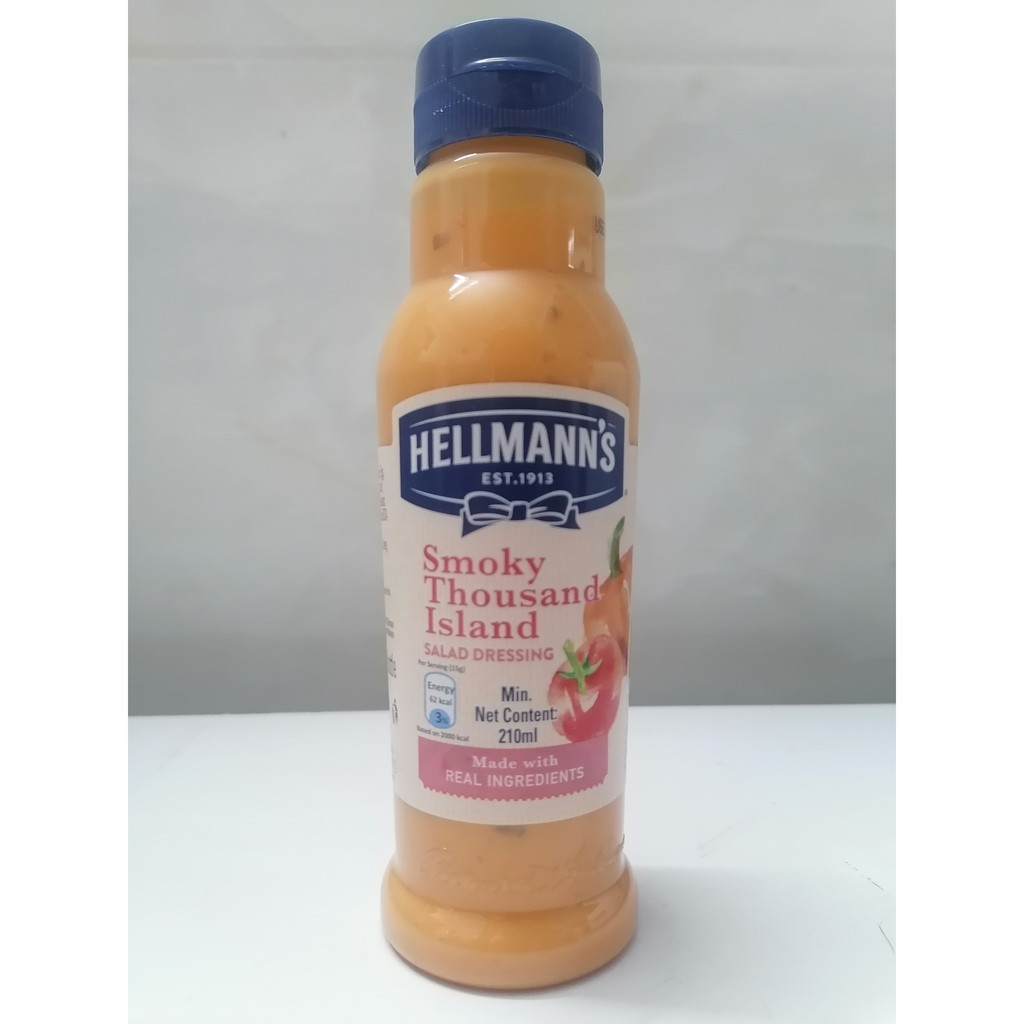 [210ml] Nước xốt salad [Philippines] HELLMANN'S Smoky Thousand Island Salad Dressing (halal) (tgc-hk)