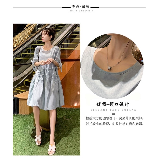 Váy đầm bầu phom xuông rộng đẹp hàng quảng châu