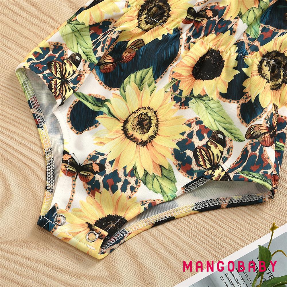 ♬MG♪-1-5Y Kids Summer Toddler Kids Baby Girls Sunflower Swimwear