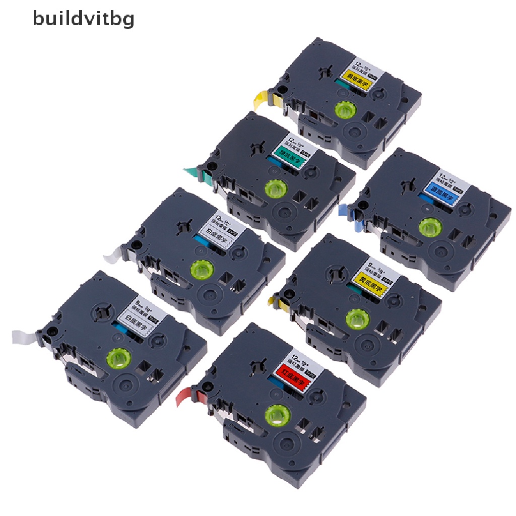 Cuộn Băng Dán Nhãn 12mm 9mm TZ-231 PT-E100B D210 Cho Máy In Cảm Ứng Brother P-touch