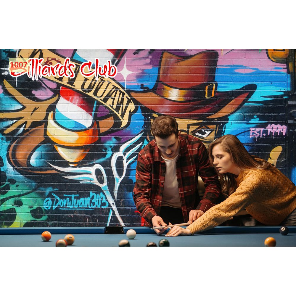 Tranh dán tường Club bida, Billiards, Bi-a Mẫu Hot Nhất