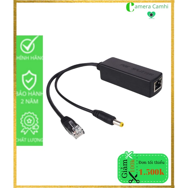 Đầu chuyển poe splitter 48V sang 12V