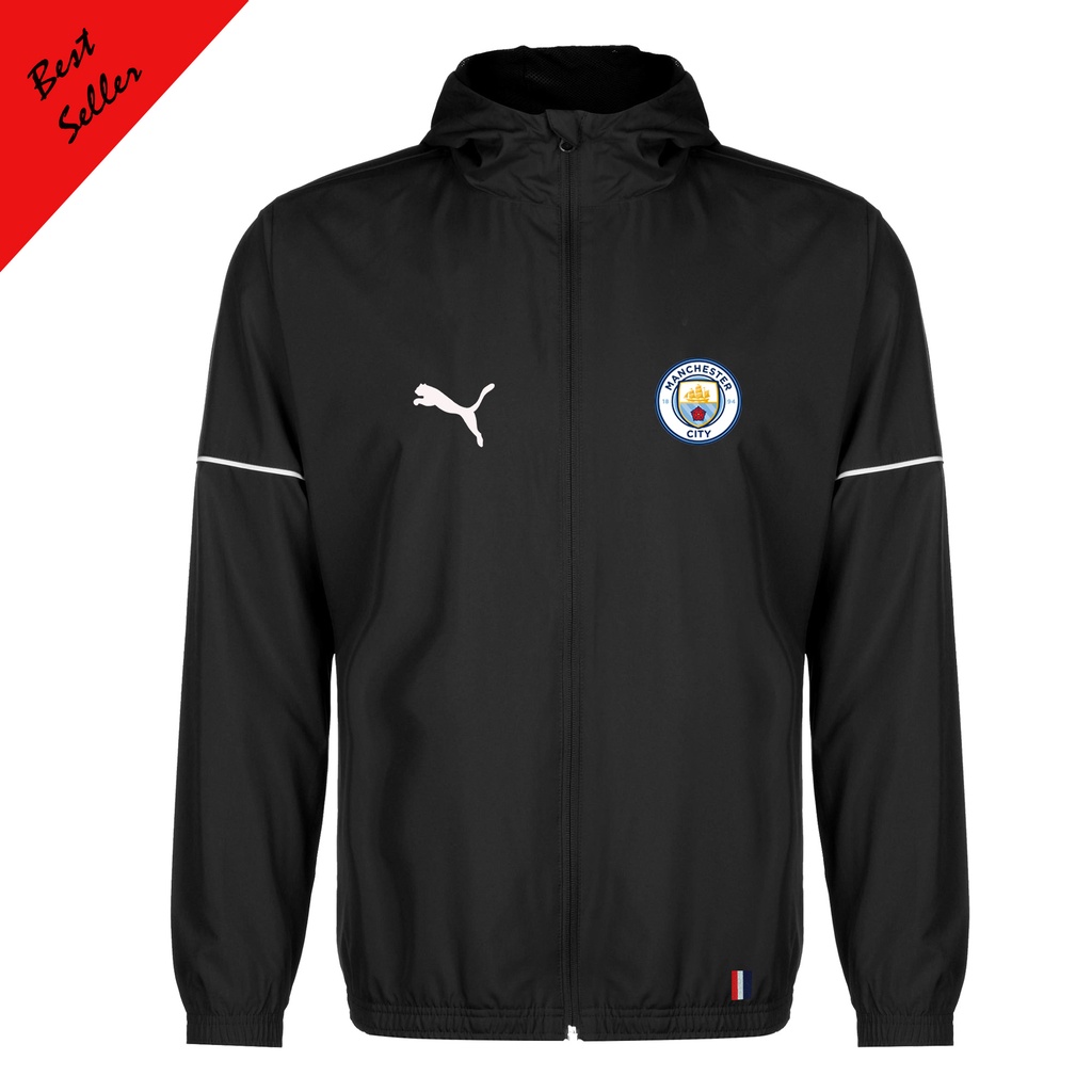 Taslan Áo Khoác Bomber Logo Manchester City Chính Hãng Cho Nam/ Nam/ Xe Máy/ Leo Núi