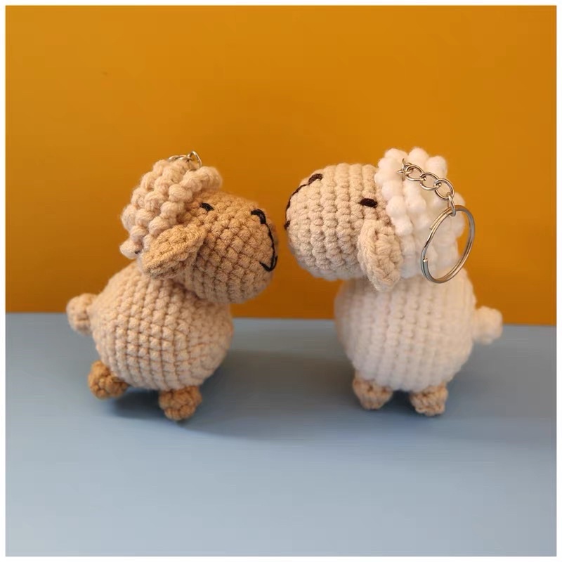 DIY Gói Nguyên Liệu Móc Len Thú Cừu Và Cánh Cụt- Quà Tặng Handmade Tự Làm Trang Trí Móc Khoá [Có hướng dẫn]