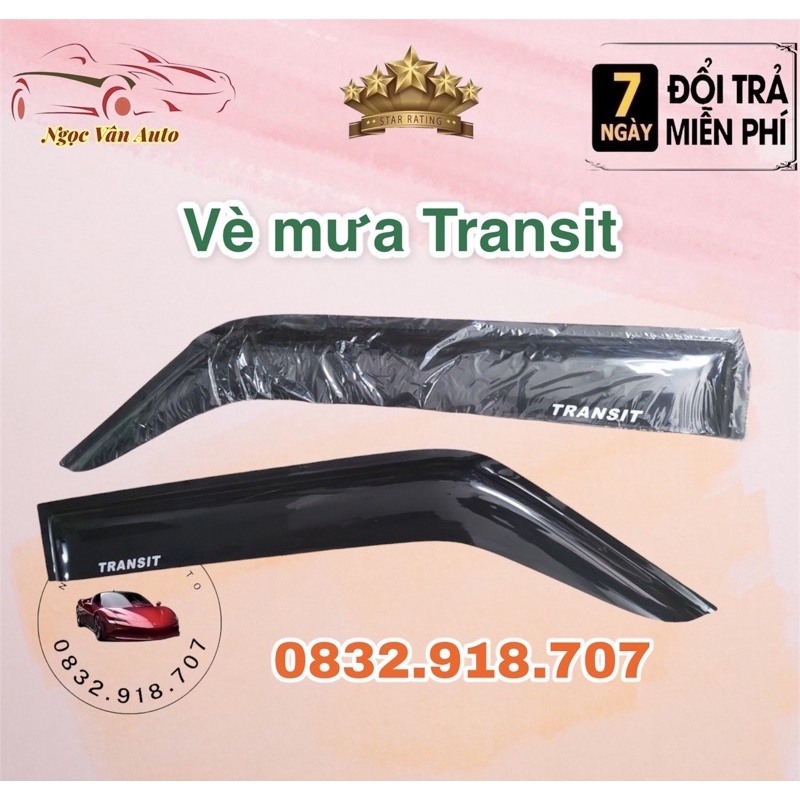 Vè Mưa Ford Transit - Bộ 2 Vè Dày Dặn