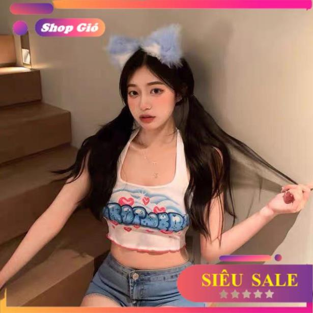 [SALE SOCK] áo yếm in chữ nhỏ siêu dễ thương mẫu thiết kế mới hot nhất năm