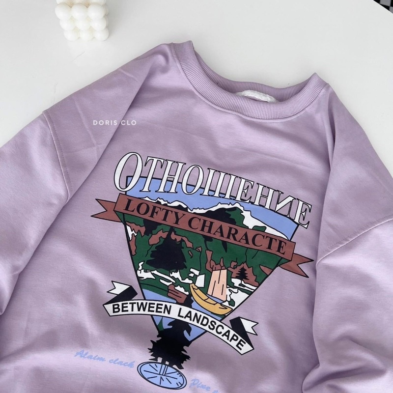 [SẴN] Áo Sweater Form Rộng Nam Nữ OTHO -Áo Nỉ Dày Dặn Tay Bồng Unisex