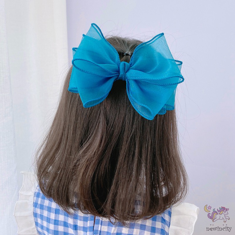 Kẹp Nơ Xinh Xắn Phong Cách Hàn Quốc Cho Bé Gái