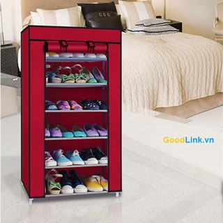 TỦ VẢI ĐỰNG GIÀY DÉP ĐA NĂNG  (7 TẦNG 6 NGĂN )