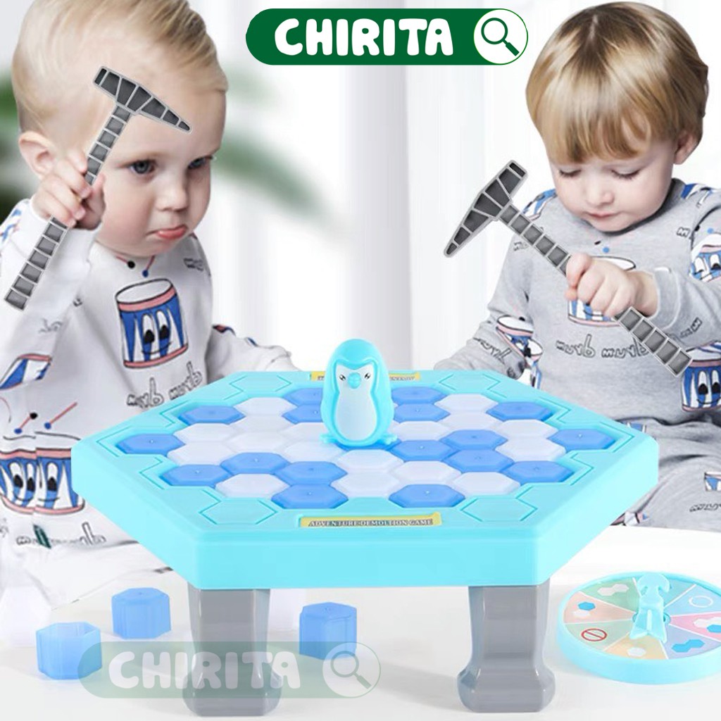 Bộ Đồ Chơi Phá Băng Giải Cứu Chim Cánh Cụt - Đồ Chơi Đập Chim Cánh Cụt Trẻ Em Cho Bé Trai Bé Gái Nhiều Độ Tuổi Chirita