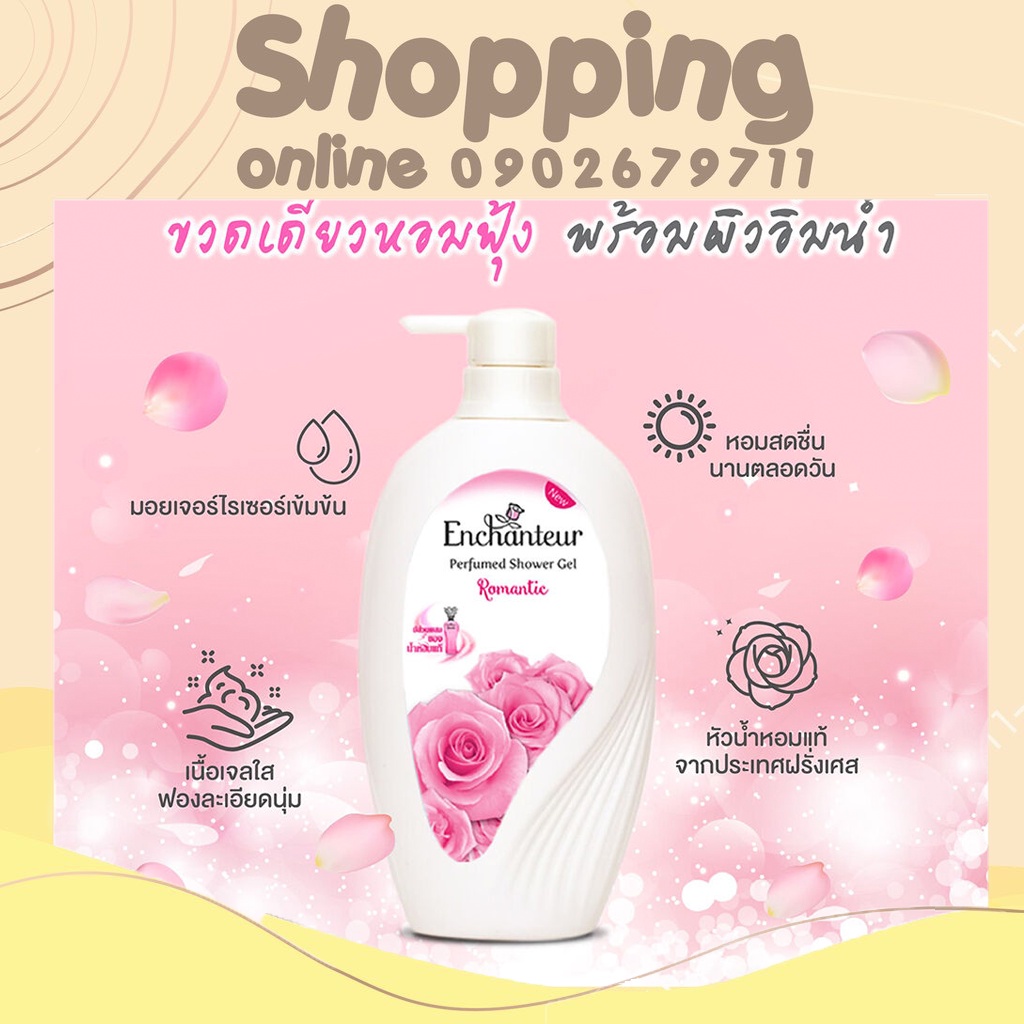 Sữa Tắm Nước Hoa Pháp Enchanteur Thái Lan - 550ml