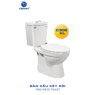 Bồn cầu 2 khối Ceravi C306KL