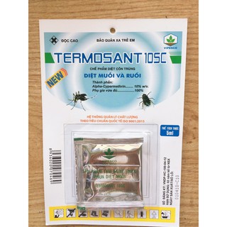 Chế Phẩm Diệt Côn Trùng Termosant 10SC, thuốc diệt muỗi, kiến, gián, bọ chét ( 5ml )